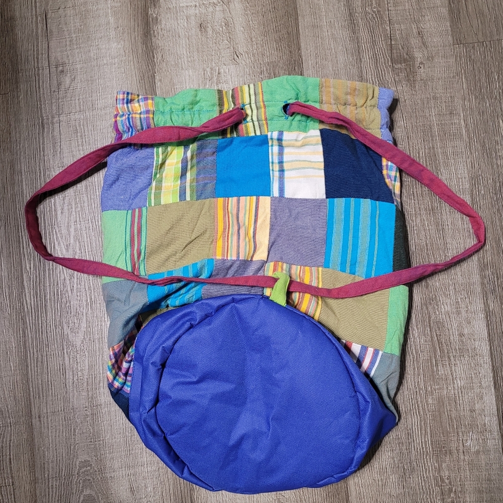 One-Way Kilkoy Patchwork Drawstring Backpack Cinc… - image 4